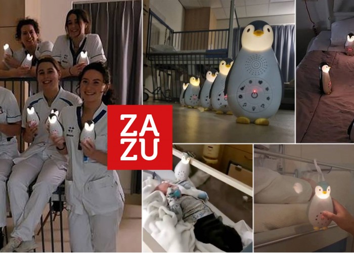 Ο Πιγκουίνος Zoe της Zazu σε Ευρωπαϊκά Μαιευτήρια και Κλινικές