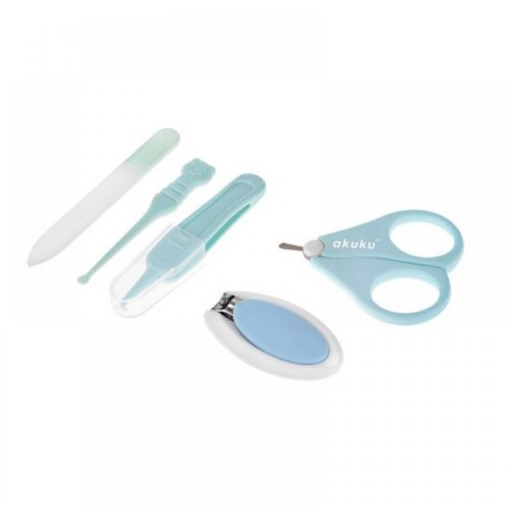 Σετ Περιποίησης Νυχιών Akuku Baby Care Kit Apple Blue