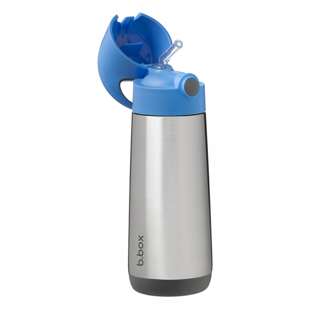 Παγουρίνο - Θερμός με καλαμάκι B.Box Insulated Drink Bottle 500ml Blue Slate