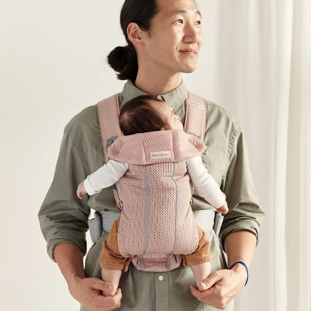 Μάρσιπος BabyBjorn Mini 3D Mesh Dusty Pink