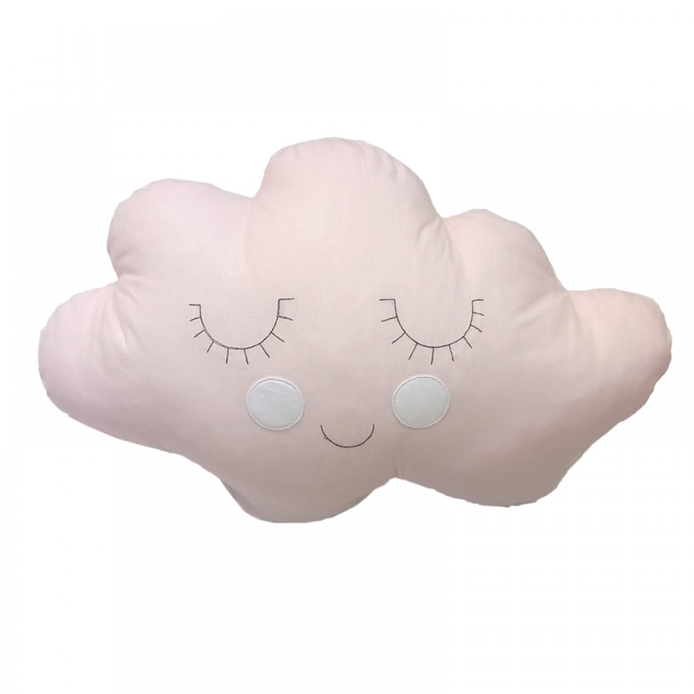 Μαξιλάρι με κέντημα Baby Star Cloud Pink