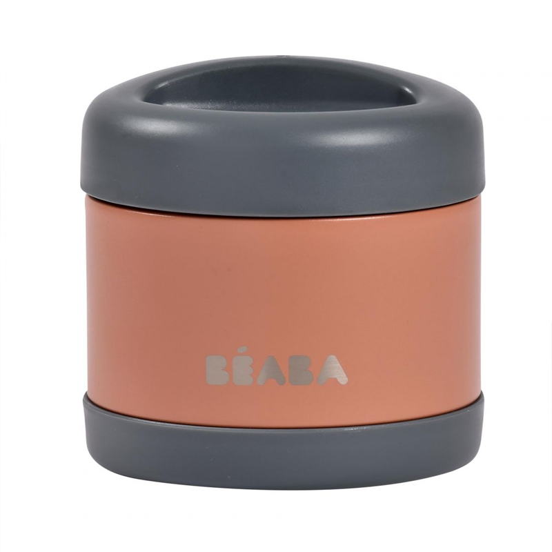 Θερμός Φαγητού Beaba Mineral grey/Terracotta 500ml