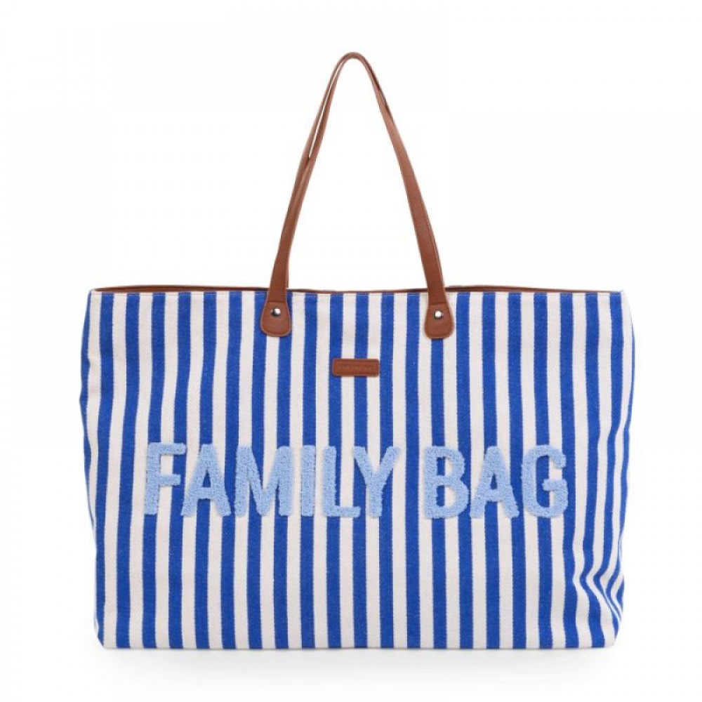 Τσάντα Childhome Family Bag Stripes Electric Blue/Light Blue