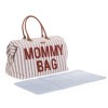 Τσάντα Childhome Mommy Bag Stripes Nude / Terracotta