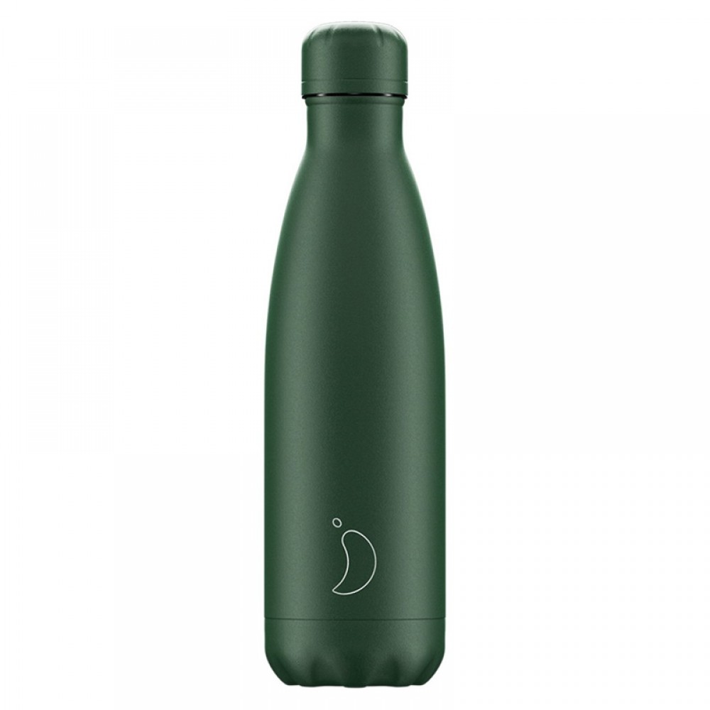 Θερμός Chilly's All Matte Green 500ml