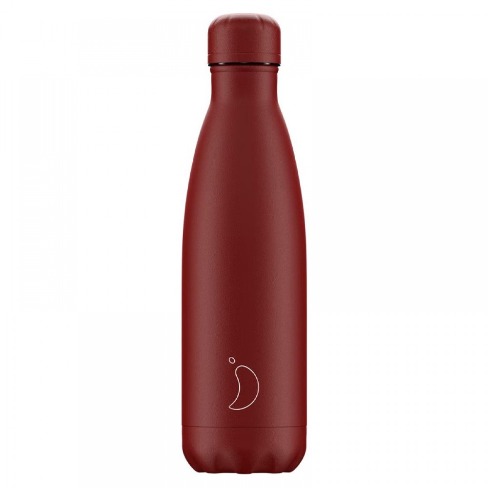 Θερμός Chilly's All Matte Red 500ml