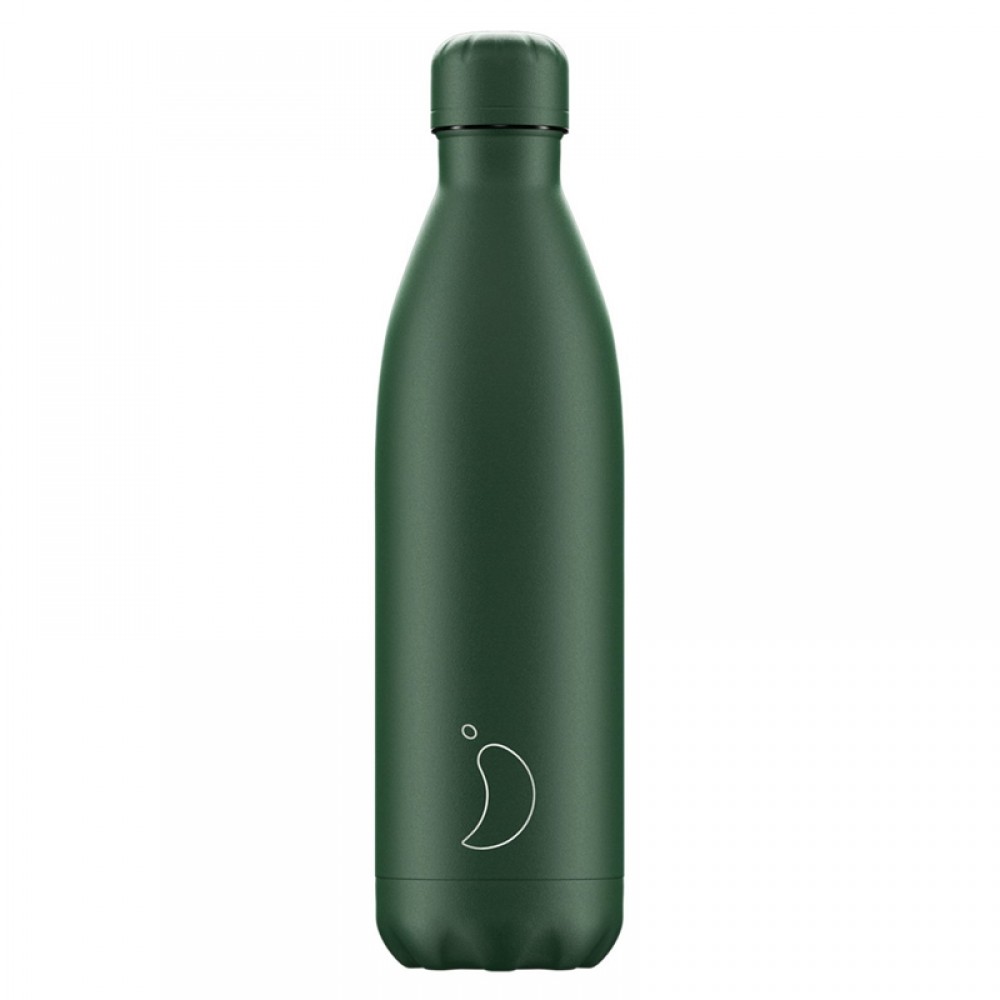 Θερμός Chilly's All Matte Green 750ml