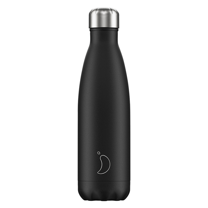 Θερμός Chilly's Black Matte 500ml