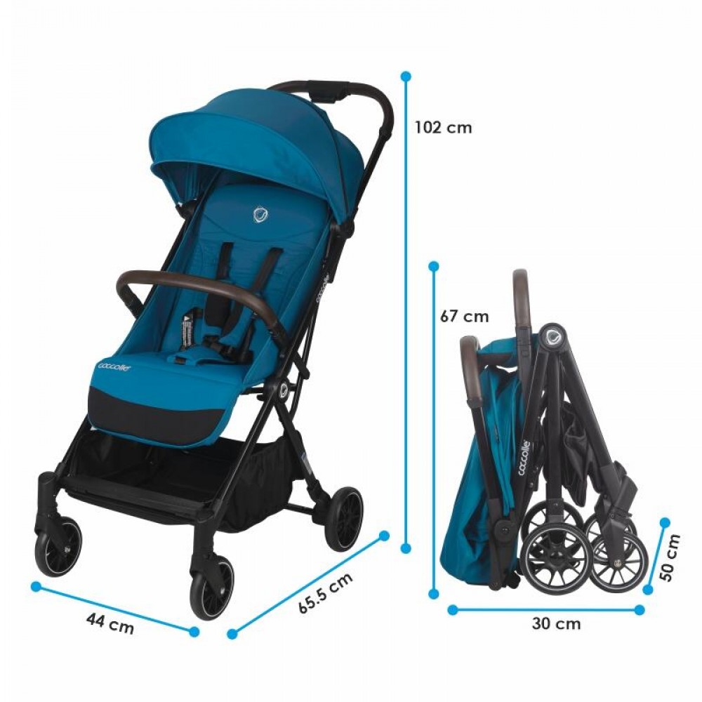 Καρότσι Autofold Sport Stroller Smart Baby Coccolle Melia Deep Turquoise