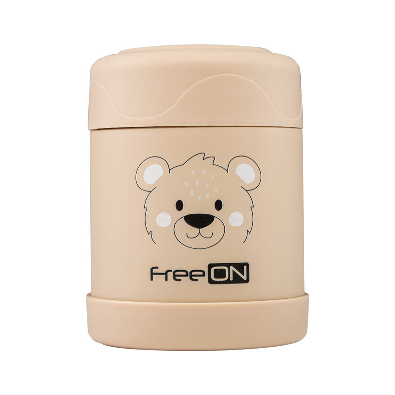 Θερμός Φαγητού FreeOn 350ml Bear Beige