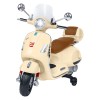 Ηλεκτροκίνητη Μηχανή Globo Vespa GTS Super Sport 12V Crema