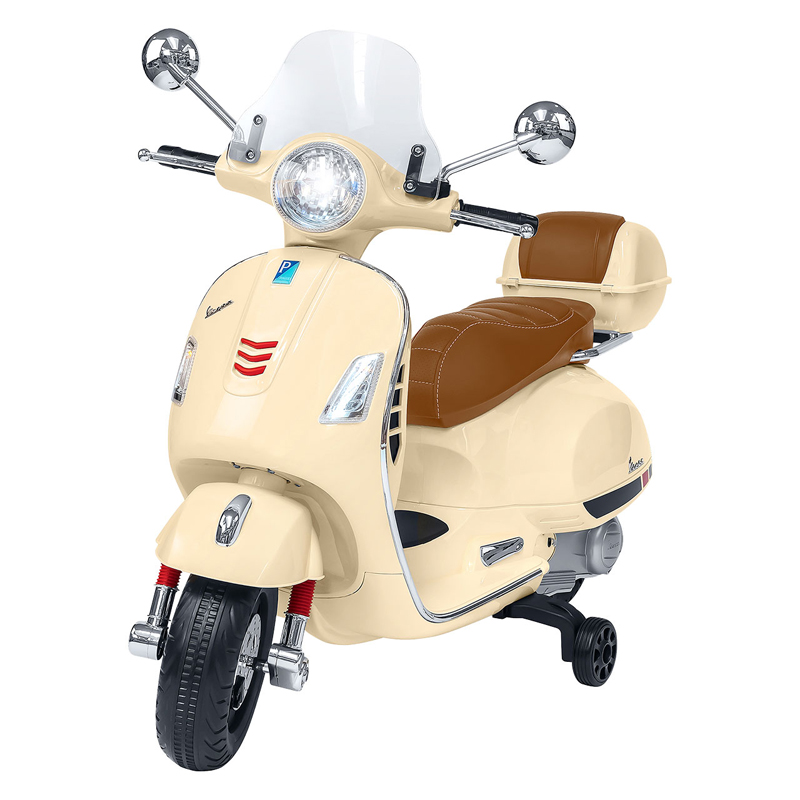 Ηλεκτροκίνητη Μηχανή Globo Vespa GTS Super Sport 12V Crema