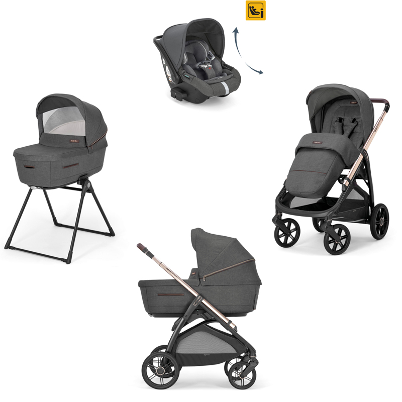 Πολυκαρότσι Inglesina Aptica Quattro Velvet Grey / Palladio Black / DRW-RC