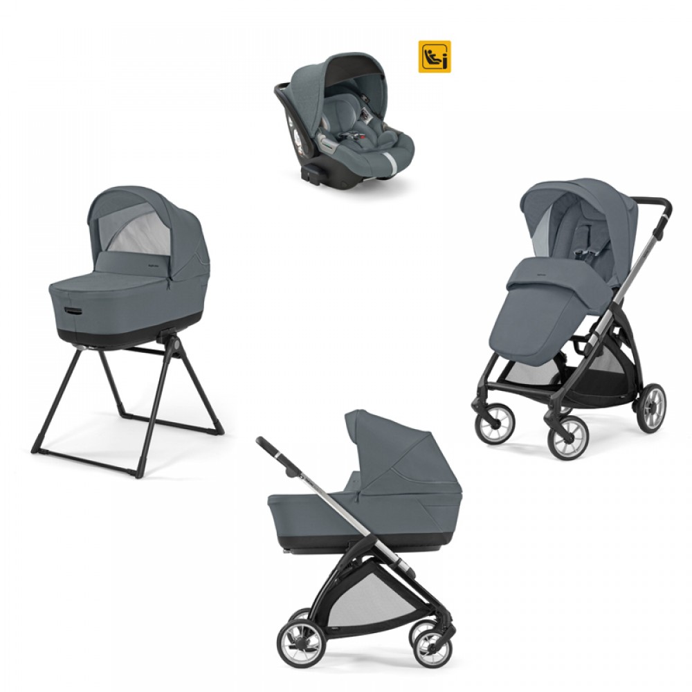 Πολυκαρότσι Inglesina Electa Quattro Union Grey / Silver Black / DRW