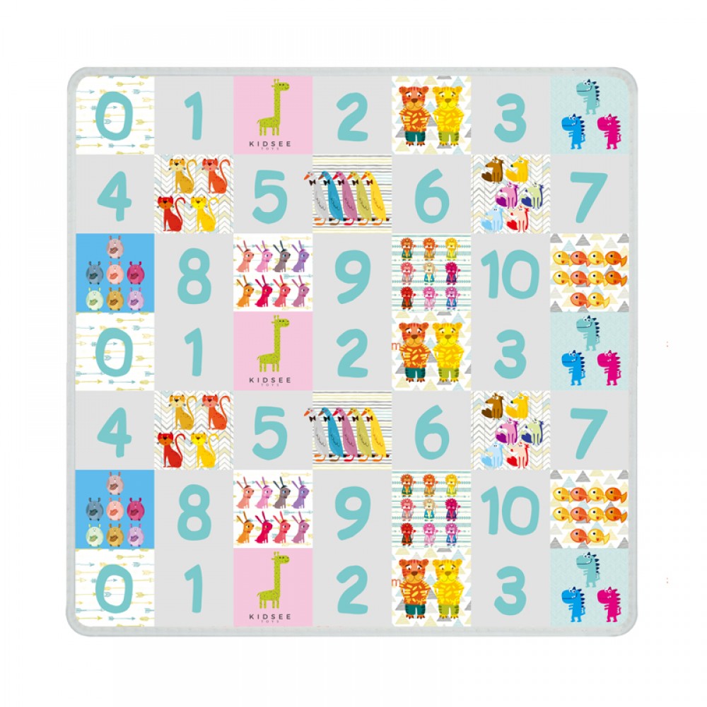 Χαλάκι Δραστηριοτήτων Kidsee 180x180x1,5cm Alphabet Numbers