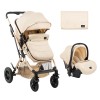 Καρότσι Kikka boo 3 in 1 Kaia Beige