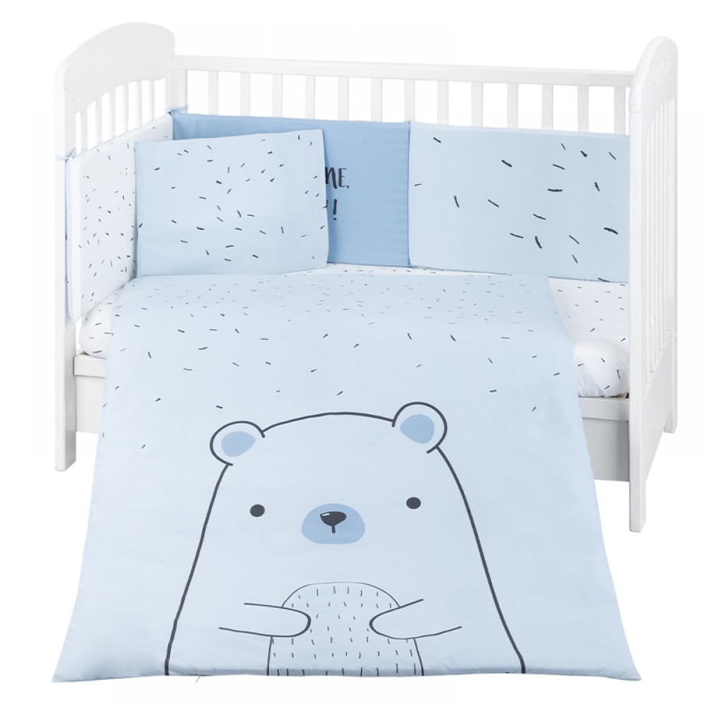 Σετ Προίκας Kikka boo 70/140 Bear with me Blue (6τεμ.)