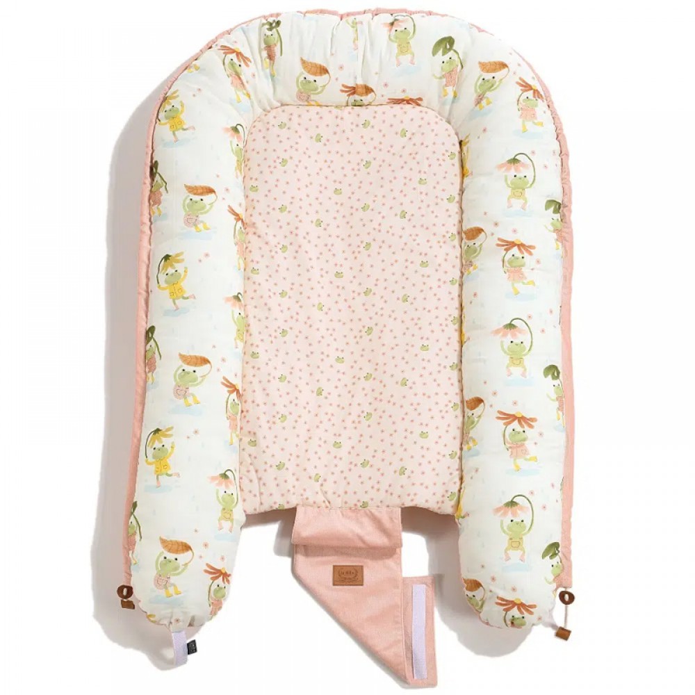 Φωλιά Baby Nest La Millou Frogs - Powder Pink