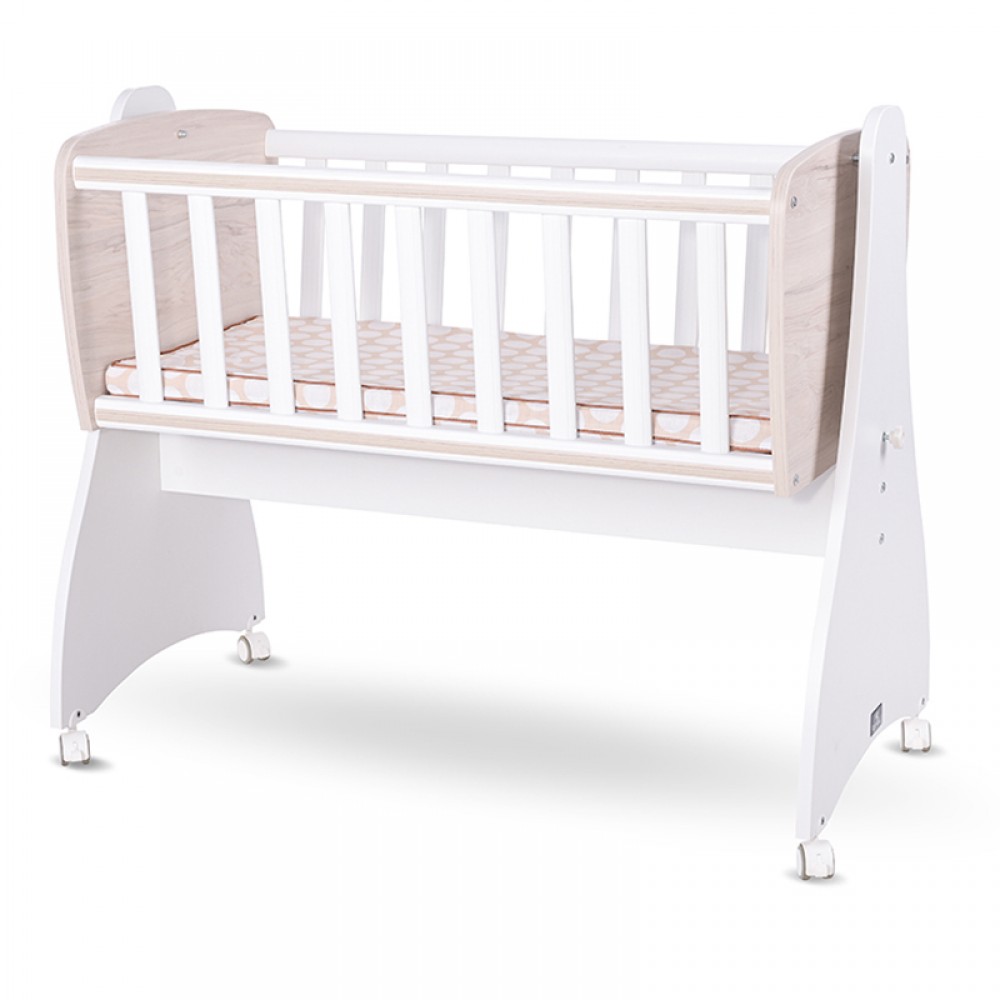 Βρεφικό Λίκνο Lorelli First Dreams White / Light Oak New