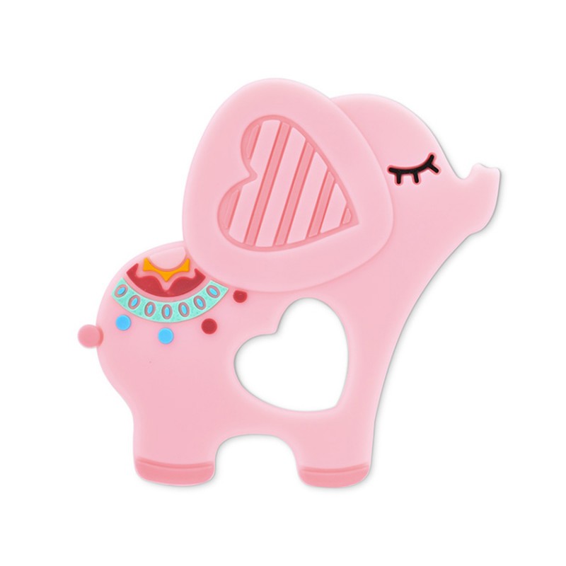 Μασητικό Σιλικόνης Lorelli Elephant Lucky Pink