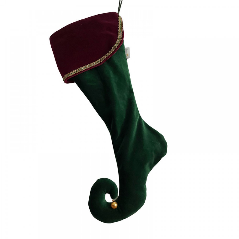 Χειροποίητο Kρεμαστό Tοίχου Love me Decoration Santa Sock Green