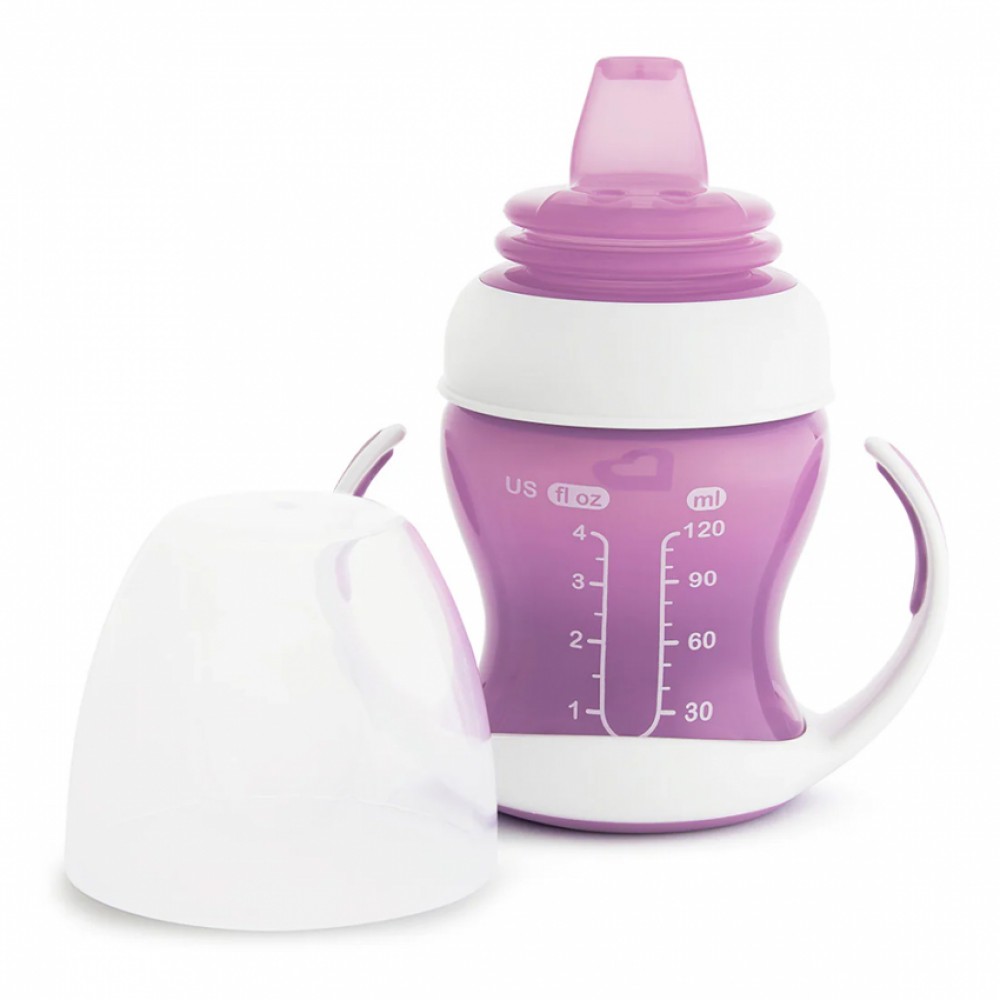 Εκπαιδευτικό Κύπελλο με Λαβές Munchkin Gentle Cup Purple 118ml (4m+)