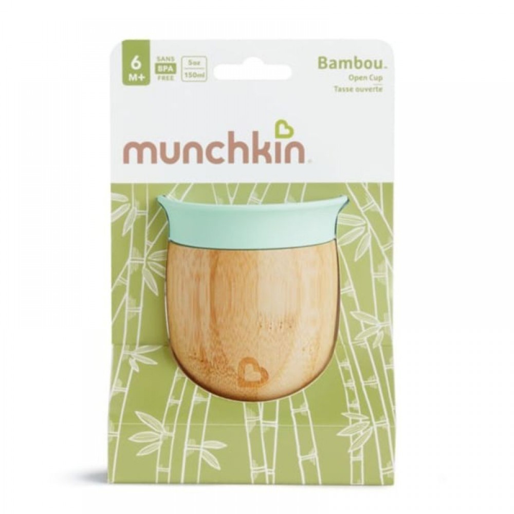 Εκπαιδευτικό Κύπελλο Munchkin Bamboo Open Cup Mint 150ml