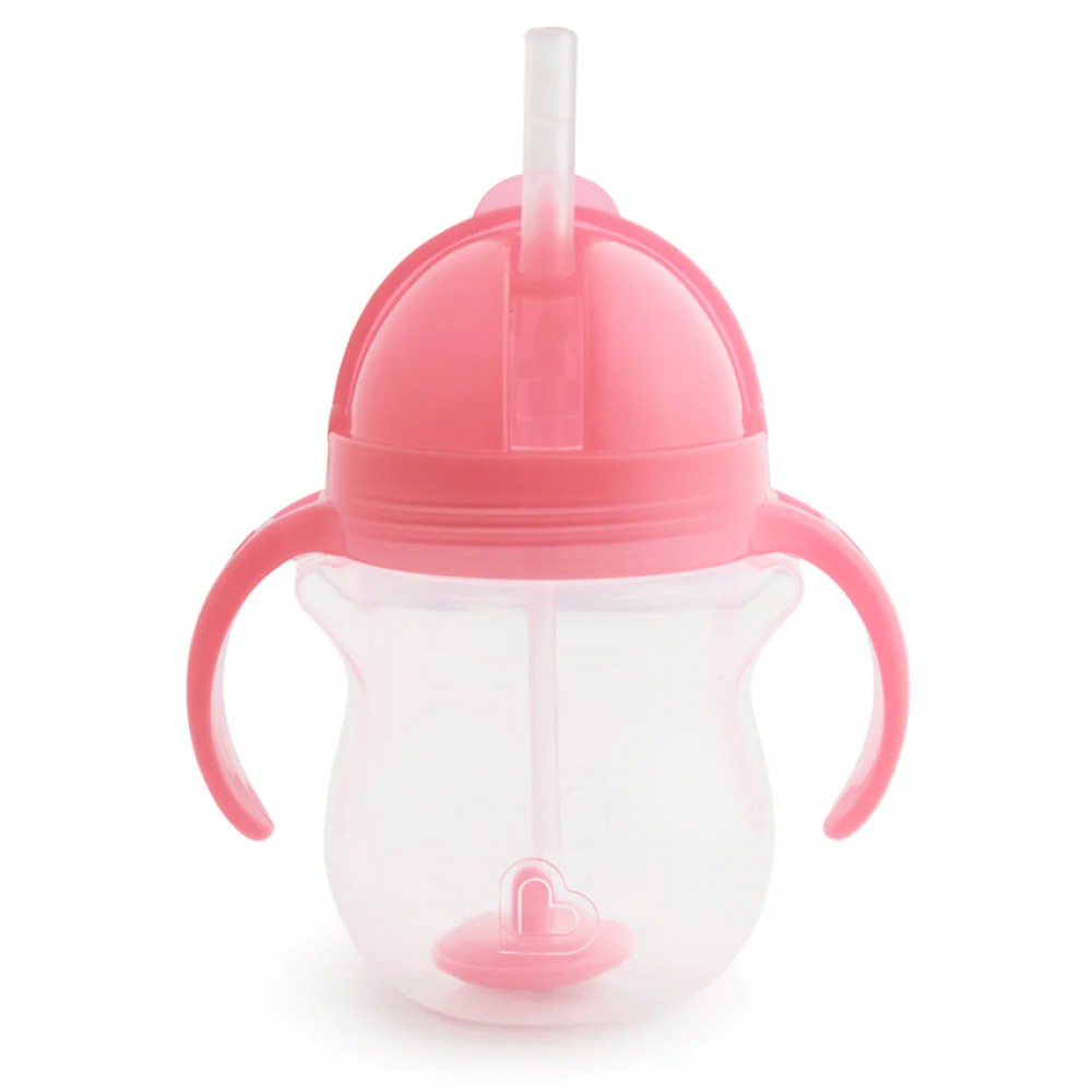 Κύπελλο με Καλαμάκι Munchkin Tip & Sip Cup Pink 207ml