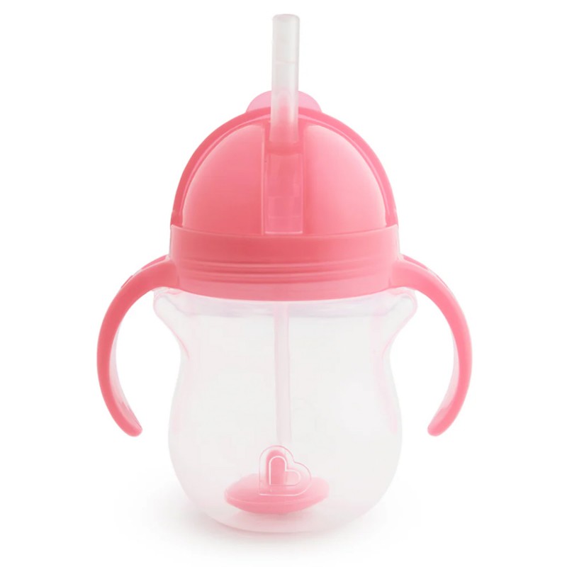 Κύπελλο με Καλαμάκι Munchkin Tip & Sip Cup Pink 207ml