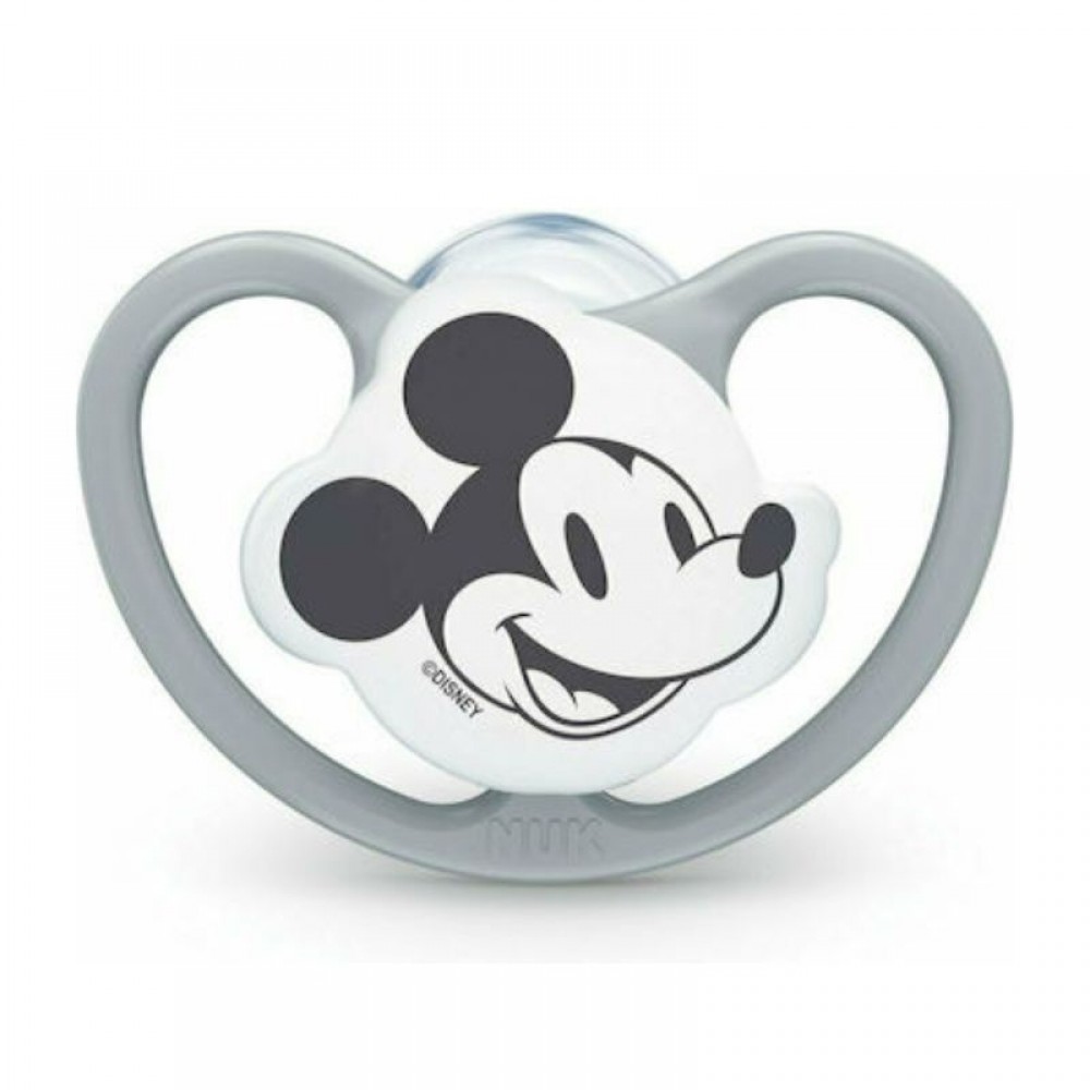 Πιπίλα NUK Space Mickey Grey Silic 6-18m