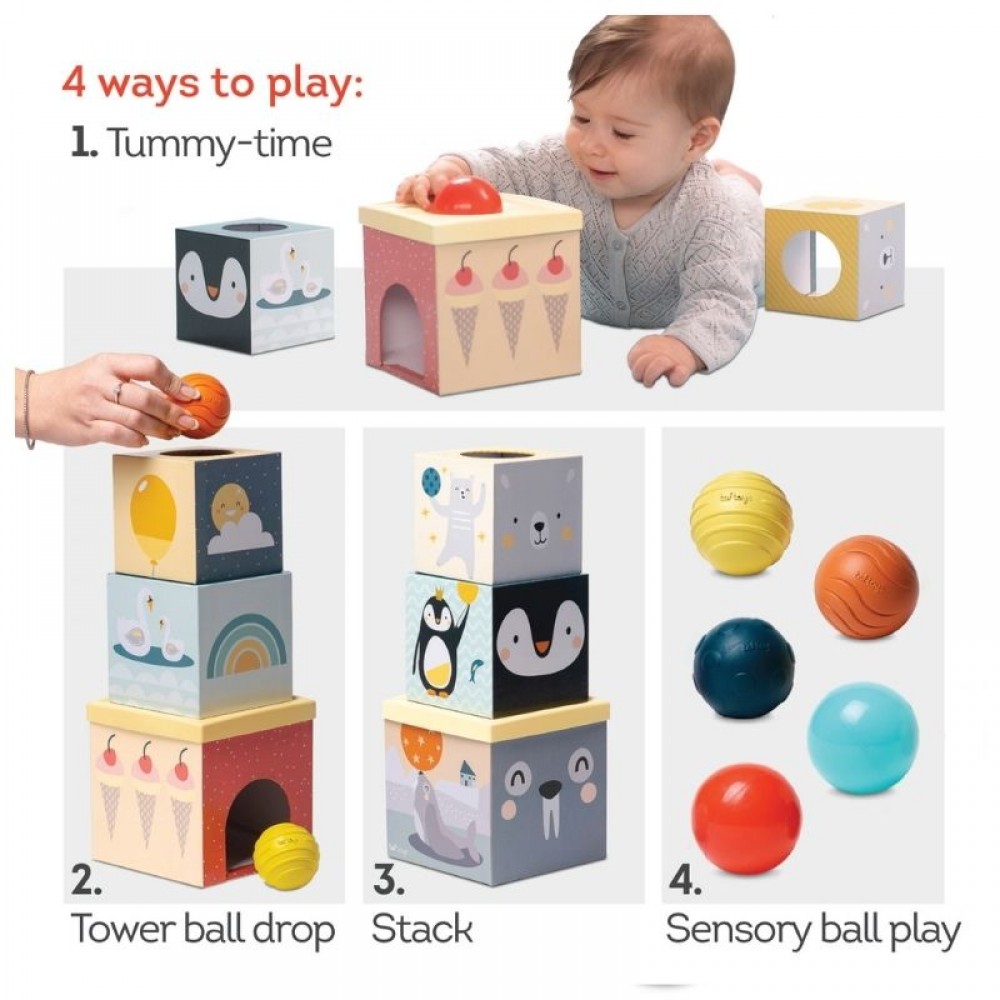 Κύβοι Taf Toys North Pole Ball Drop Stacker