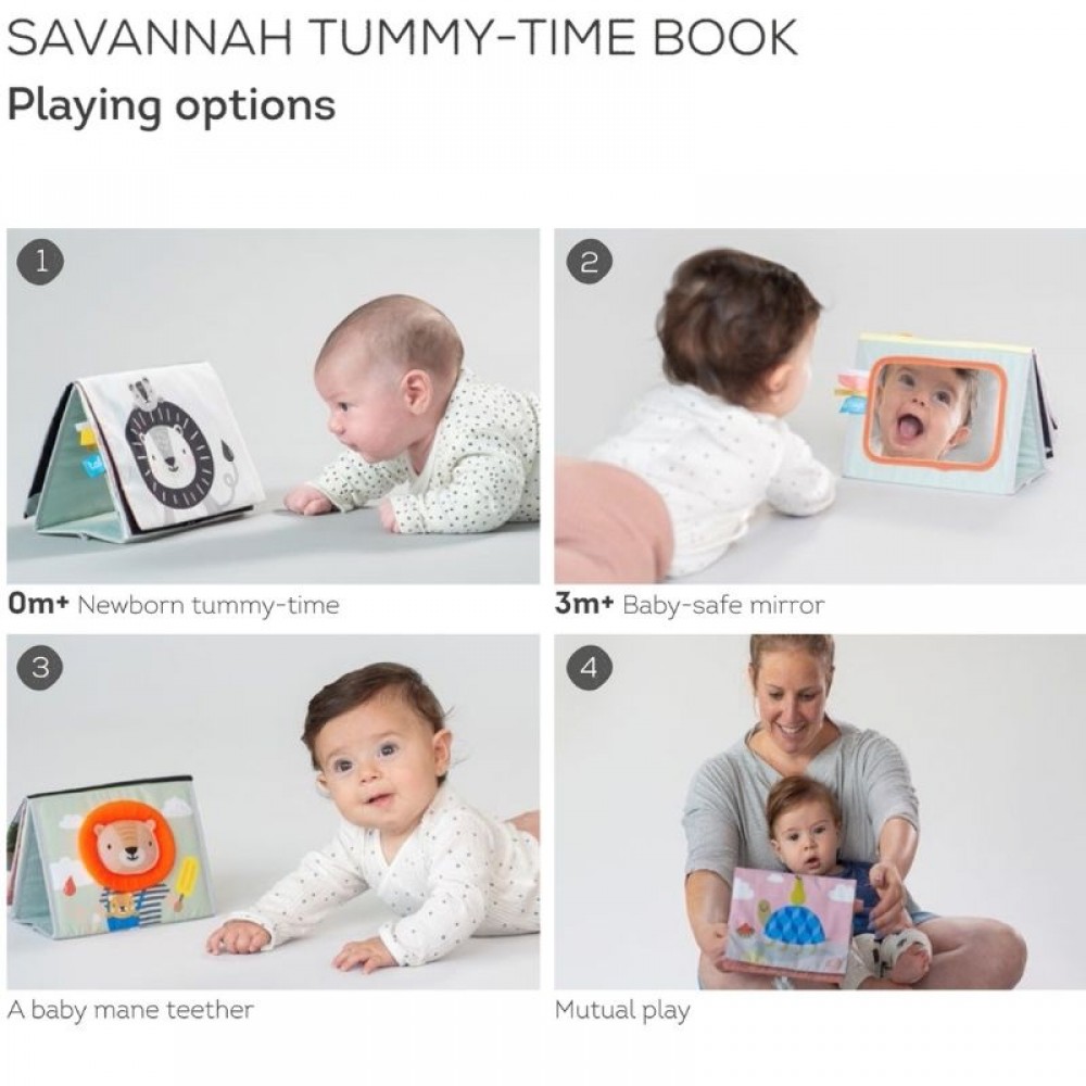 Βιβλίο Δραστηριοτήτων Taf Toys Savannah Tummy TIme Book