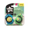 Πιπίλα Σιλικόνης Tommee Tippee Fun Unisex 0-6m (2τεμ.)