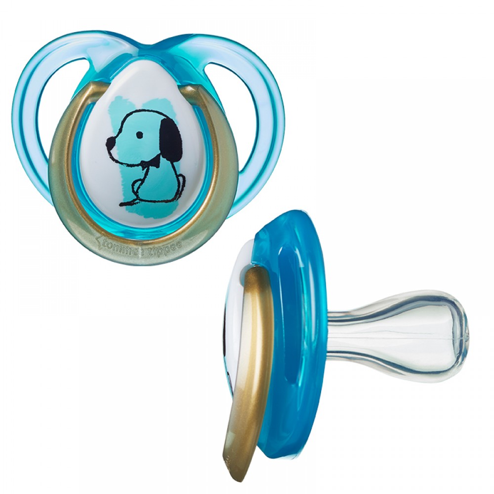 Πιπίλα Σιλικόνης Tommee Tippee Moda Boy 0-6m (2τεμ.)